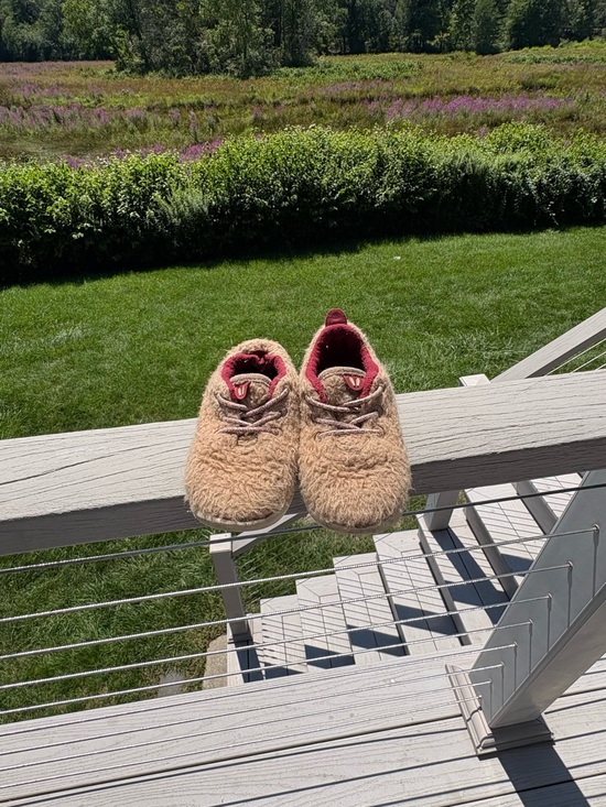 allbirds Other - allbirds Kids Beige Fuzzy Sneakers with Pink Lining